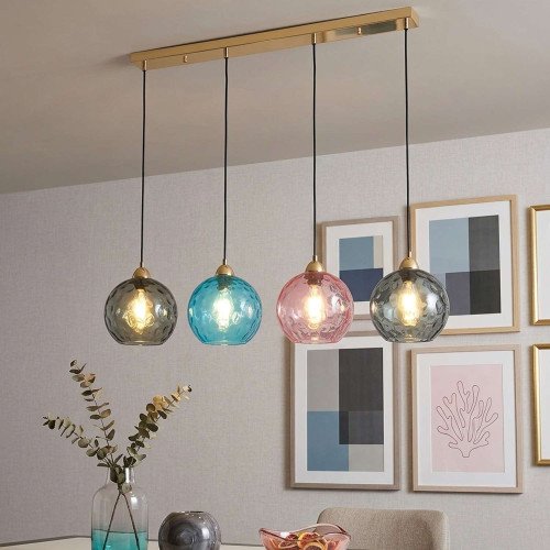 MORUE.3132 LAMPE EN FER 4L FINITION DORÉE