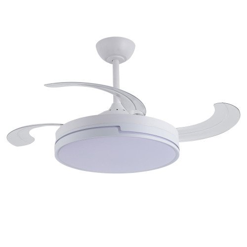 COD. 7086 VENTILATORE DA SOFFITTO LED DC BIANCO 106 CM