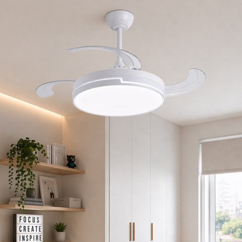 CÓD. 7086 VENTILADOR DE TECHO LED DC BLANCO 106 CM