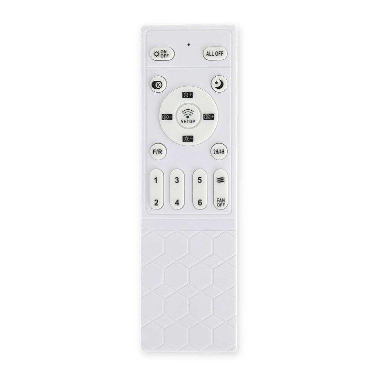 CÓD.7091 VENTILADOR LED DC BRANCO E PÁS ABS BRANCO 24W Ø132CM