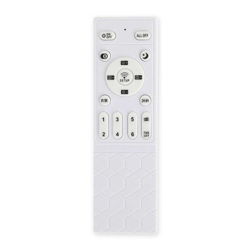 CÓD.7091 VENTILADOR LED DC BRANCO E PÁS ABS BRANCO 24W Ø132CM