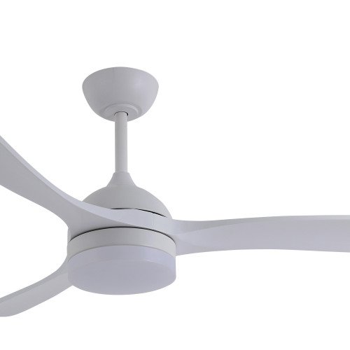 CÓD. 7088 VENTILADOR LED DC BRANCO E PÁS DE MADEIRA BRANCA 20W Ø132CM