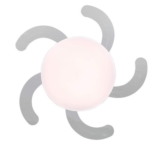 CÓD.7078 VENTILADOR LED DC BRANCO 5 PÁS DOBRÁVEIS 95W Ø132CM