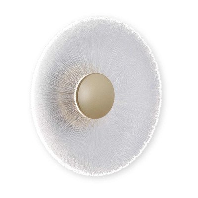 RÉF. 3361 APPLIQUE MURALE LED EN CRISTAL ET ACIER PEINT DORÉ 10W 2