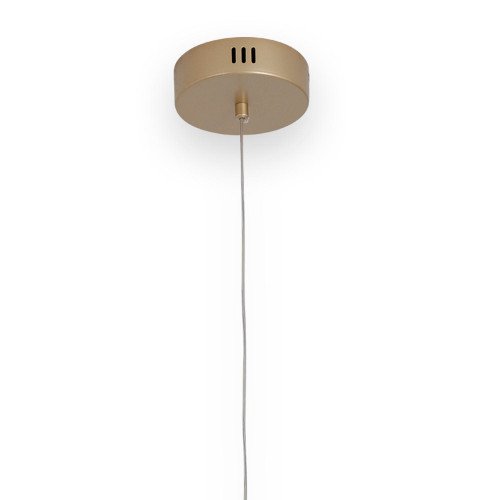 ART.-NR. 3362 LED-HÄNGELEUCHTE AUS KRISTALL UND GOLD LACKIERTEM STAHL