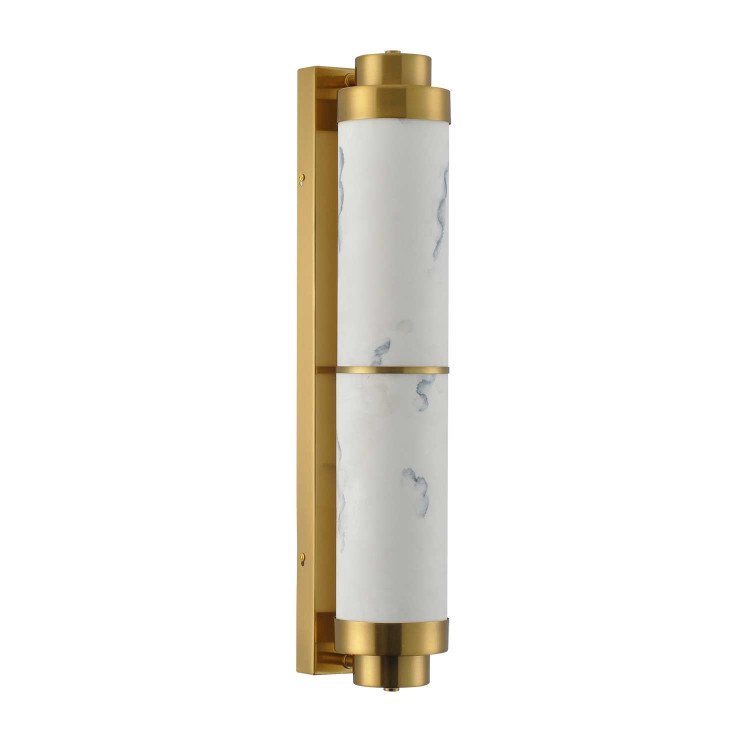 CÓD.3368 APPLIQUE LED IN ACCIAIO DORATO E ACRILICO EFFETTO MARMO