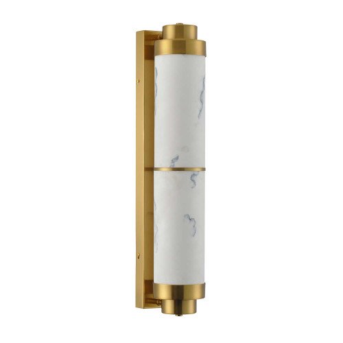 CÓD.3368 APLIQUE LED ACERO DORADO Y ACRÍLICO IMITACIÓN MÁRMOL