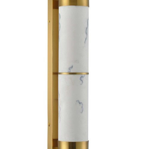 CÓD.3368 APPLIQUE LED IN ACCIAIO DORATO E ACRILICO EFFETTO MARMO