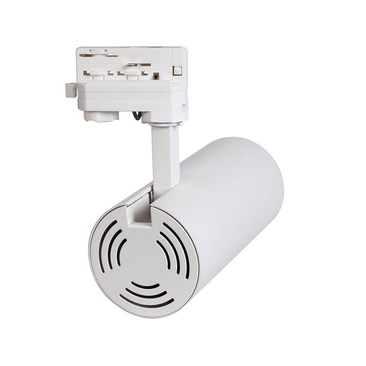 CÓD.61290 FOCO PARA CALHA TRIFÁSICA LED COB 30W BRANCO COM SELETOR DE TEMPERATURA DE COR