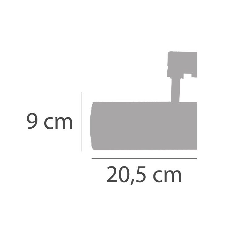 CÓD.61290 FARETTO PER BINARIO TRIFASE LED COB 30W BIANCO CON SELETTORE DI TEMPERATURA COLORE