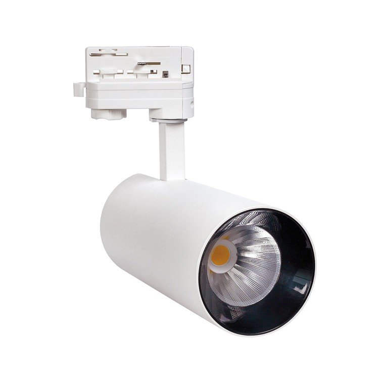 CÓD.61290 FARETTO PER BINARIO TRIFASE LED COB 30W BIANCO CON SELETTORE DI TEMPERATURA COLORE