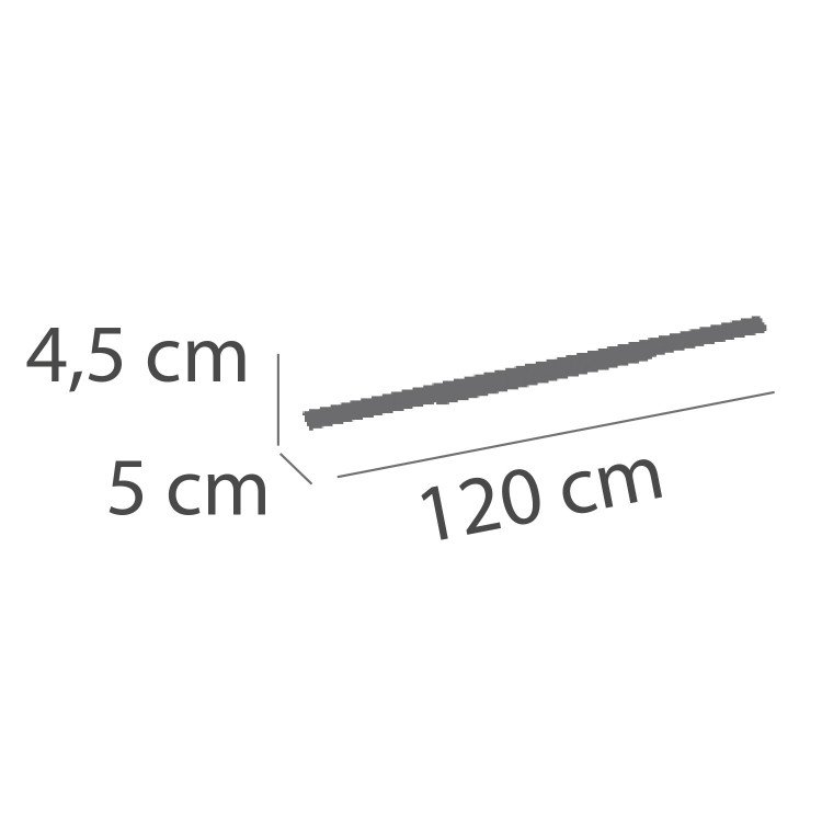 CÓD.61300 FOCO PARA CALHA DIRECIONÁVEL LED SMD 120 CM PRETO COM SELEÇÃO DE POTÊNCIA E TEMPERATURA DE COR