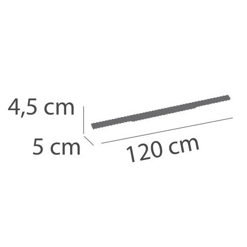 CÓD.61300 FARETTO ORIENTABILE PER BINARIO LED SMD 120 CM NERO CON SELEZIONE DELLA POTENZA E DELLA TEMPERATURA COLORE