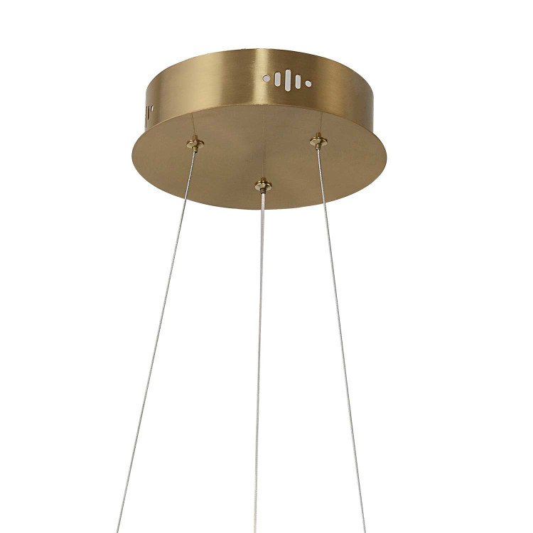 CÓD. 3397 LUMINÁRIA LED AÇO DOURADO 37W