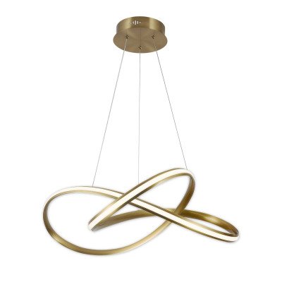 CÓD.3398 LUMINÁRIA LED AÇO DOURADO 48W 2