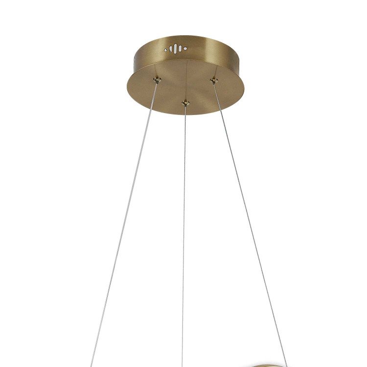 CÓD.3398 LUMINÁRIA LED AÇO DOURADO 48W