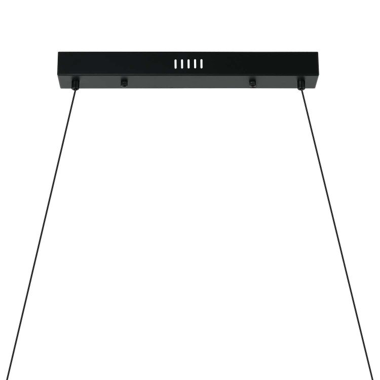 CÓD.3388 LÁMPARA LED ACERO NEGRO Y CRISTAL VETEADO EFECTO MÁRMOL