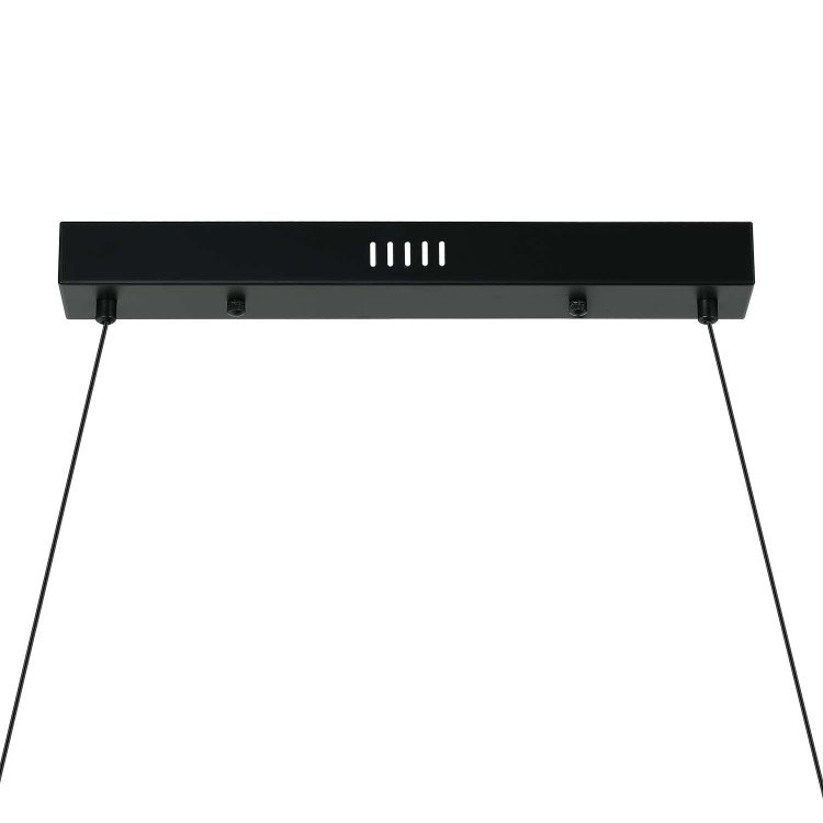 CÓD.3390 LÁMPARA LED ACERO NEGRO, CERÁMICA Y CRISTAL