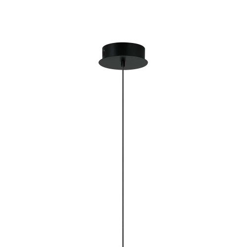 CÓD.3391 COLGANTE LED ACERO NEGRO, CERÁMICA Y CRISTAL