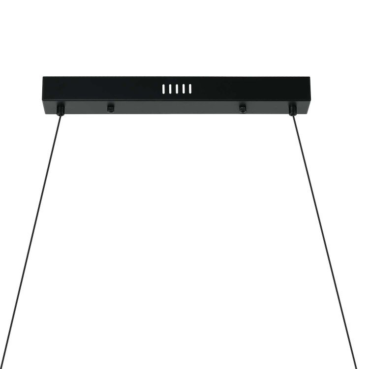 CÓD.3392 LÁMPARA LED ACERO NEGRO, CERÁMICA Y CRISTAL