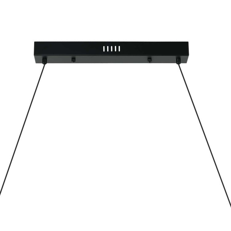 CÓD.3394 LÁMPARA LED ACERO NEGRO Y CRISTAL ÁMBAR