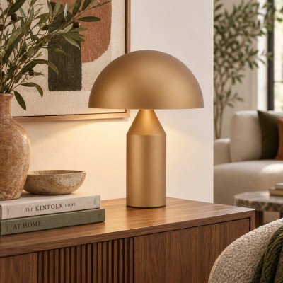CÓD.9063 TISCHLEUCHTE 2L AUS KUPFERFARBEN LACKIERTEM STAHL