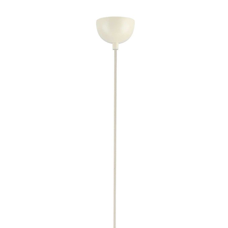 CÓD.9065 CANDEEIRO SUSPENSO 1L EM AÇO PINTADO BEGE Ø48CM
