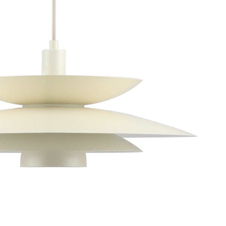 CÓD.9065 LAMPADA A SOSPENSIONE 1L IN ACCIAIO VERNICIATO BEIGE Ø48CM