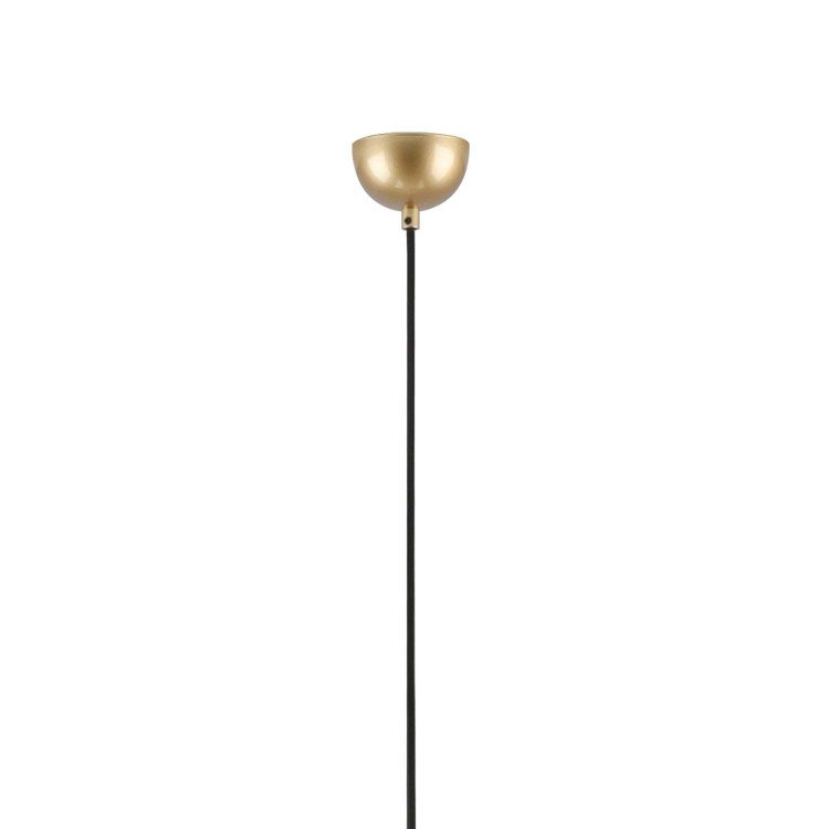 CÓD.9066 CANDEEIRO SUSPENSO 1L EM AÇO PINTADO DOURADO Ø48CM