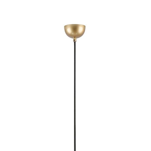 CÓD.9066 LAMPADA A SOSPENSIONE 1L IN ACCIAIO VERNICIATO DORATO Ø48CM