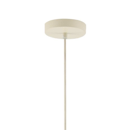 CÓD.9067 CANDEEIRO SUSPENSO 1L EM AÇO PINTADO BEGE Ø38CM