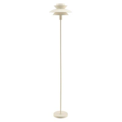 CÓD.9069 CANDEEIRO DE PÉ EM AÇO PINTADO BEGE Ø30 CM 2
