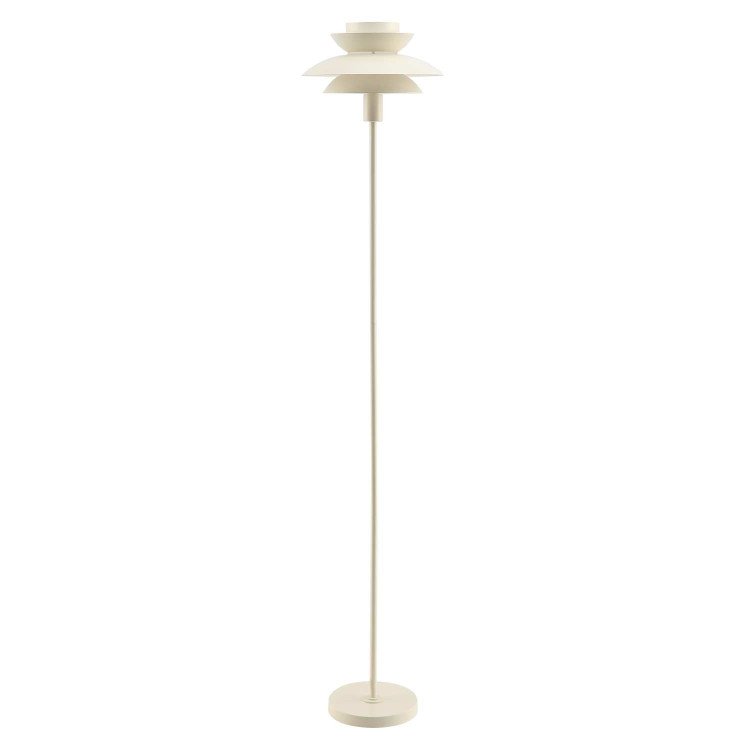 CÓD.9069 LAMPADAIRE EN ACIER PEINT BEIGE Ø30 CM