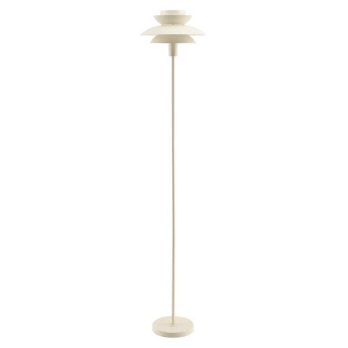 CÓD.9069 CANDEEIRO DE PÉ EM AÇO PINTADO BEGE Ø30 CM