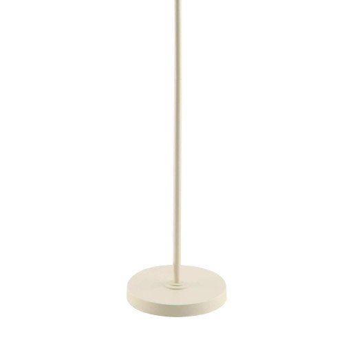 CÓD.9069 CANDEEIRO DE PÉ EM AÇO PINTADO BEGE Ø30 CM