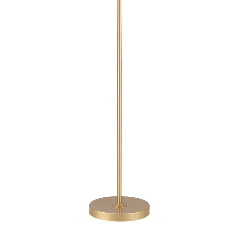 CÓD.9070 CANDEEIRO DE PÉ EM AÇO PINTADO DOURADO Ø30 CM