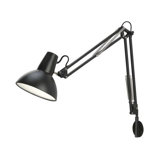 CÓD.9073 CANDEEIRO MULTIFUNÇÕES MESA-PAREDE-PINÇA EM AÇO PINTADO PRETO