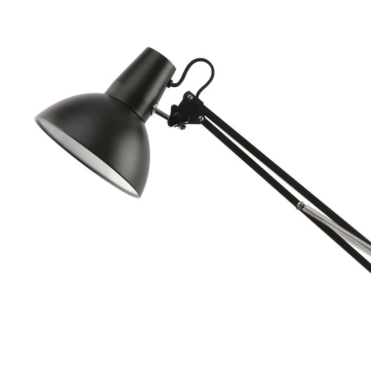 CÓD.9073 CANDEEIRO MULTIFUNÇÕES MESA-PAREDE-PINÇA EM AÇO PINTADO PRETO