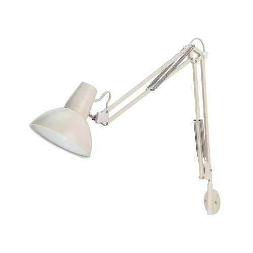 CÓD.9074 CANDEEIRO MULTIFUNÇÕES MESA-PAREDE-PINÇA EM AÇO PINTADO BRANCO