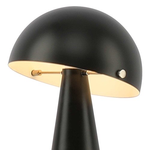 CÓD.9075 LAMPE DE TABLE EN ACIER PEINT NOIR