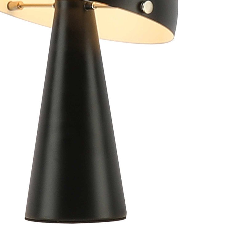 CÓD.9075 LAMPE DE TABLE EN ACIER PEINT NOIR