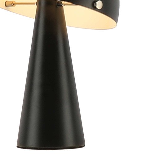 CÓD.9075 LÁMPARA DE MESA ACERO PINTADO NEGRO