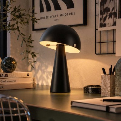 CÓD.9075 LAMPE DE TABLE EN ACIER PEINT NOIR