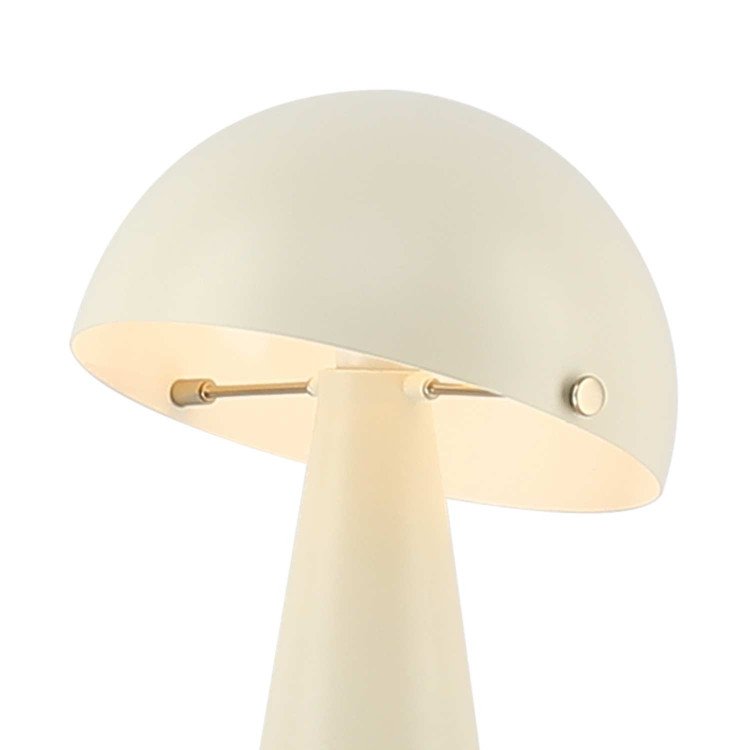 CÓD.9076 LAMPE DE TABLE EN ACIER PEINT BEIGE