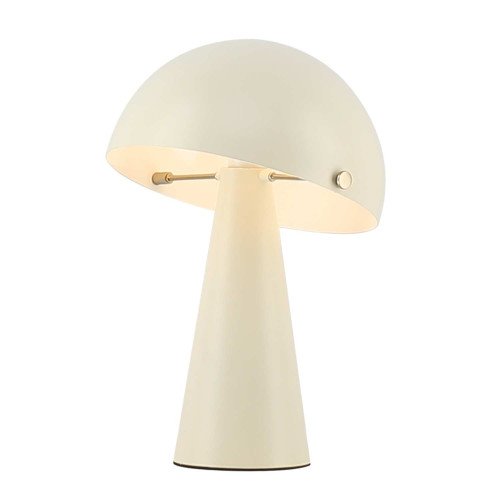 CÓD.9076 CANDEEIRO DE MESA EM AÇO PINTADO BEGE