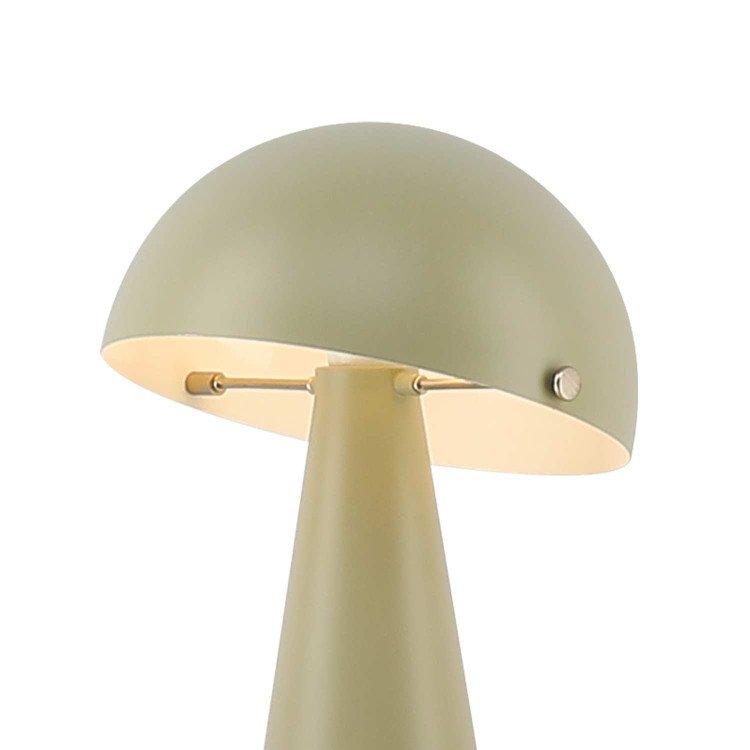 CÓD.9077 CANDEEIRO DE MESA EM AÇO PINTADO VERDE MATE