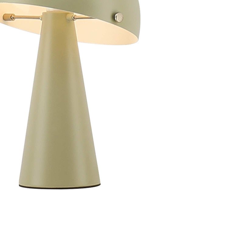 CÓD.9077 LAMPE DE TABLE EN ACIER PEINT VERT MAT