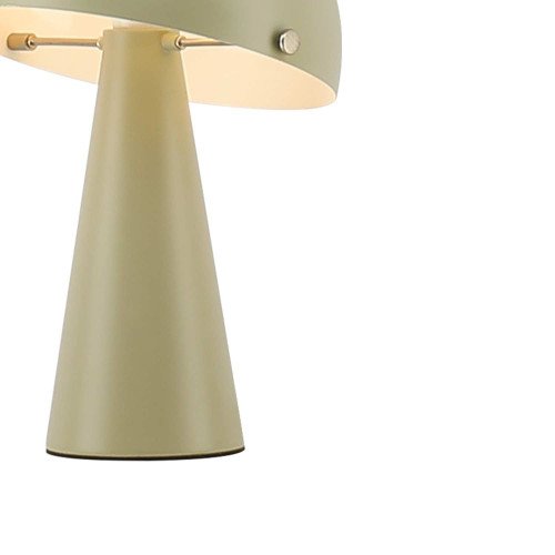 CÓD.9077 CANDEEIRO DE MESA EM AÇO PINTADO VERDE MATE