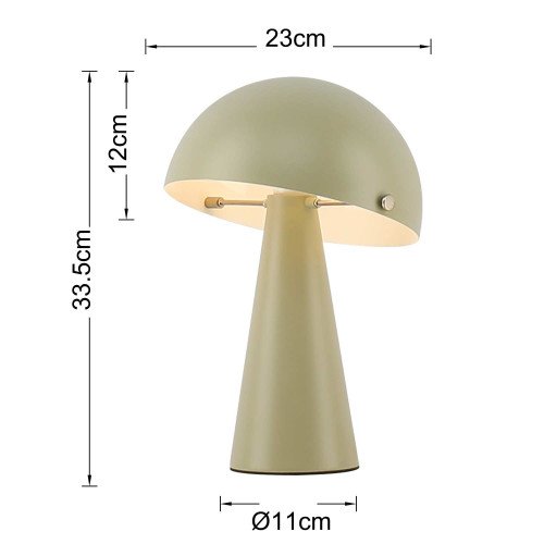 CÓD.9077 CANDEEIRO DE MESA EM AÇO PINTADO VERDE MATE
