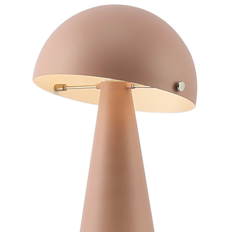 CÓD.9078 CANDEEIRO DE MESA EM AÇO PINTADO ROSA MATE